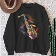 Saxophone Colourful Musician Saxophone For Saxophonists Sweatshirt Geschenke für alte Frauen