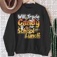 Scary Lunch Lady School Cafeteria Halloween Lunch Lady Sweatshirt Gifts for Old Women