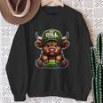 Scottish Cute Highland Cow Pickle Hat Just Dill With It Sweatshirt Gifts for Old Women