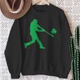 Shamrock Baseball St Patrick's Day For Boys Sweatshirt Gifts for Old Women
