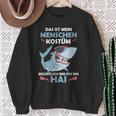 Shark Carnival Fish Costume Helau Fancy Dress Human Costume Sweatshirt Geschenke für alte Frauen