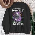 Si Tengo Que Ser Una Princesa Que Sea Guerrera 8 Marzo Cuello Camisa de entrenamiento Regalos para ancianas