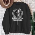 Siis Pacem Para Bellum Latin Wisdom Proverb Sweatshirt Geschenke für alte Frauen