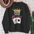 Skat König Sweatshirt Geschenke für alte Frauen