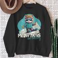 Skiing Cat Winter Sports Adventure Downhill Fun Sweatshirt Gifts for Old Women