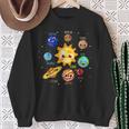 Sonnensystem Planet Weltraum Planeten Kinder Astronaut Sweatshirt Geschenke für alte Frauen