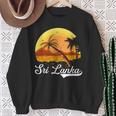 Sri Lanka Palm Tree Ocean Summer Holiday Sri Lanka S Sweatshirt Geschenke für alte Frauen