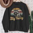 Stay Trashy Meme Sweatshirt - Funny Opossum & Raccoon Design Gifts for Old Women