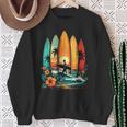 Surfboarder Hawaii Wave Surfing Beach Surfer Sweatshirt Gifts for Old Women
