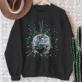 Techno Plattenspieler Und Discoball Outfits Retro Disco Ball Party Schwarz S Disco- Sweatshirt Geschenke für alte Frauen