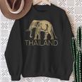 THAILAND ELEPHANT SYMBOL SIAM FLAG THAI EMBLEM Sweatshirt Gifts for Old Women
