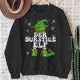 Thirstiger Elf Drinking Celebrations Elf Christmas Sweatshirt Geschenke für alte Frauen