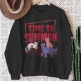 Time To Summon Satanic Cats With Pentagram Cat Pet Sweatshirt Geschenke für alte Frauen