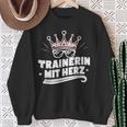 Trainer With Heart Fitness Dance Football Farewell Sweatshirt Geschenke für alte Frauen