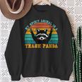 Trash Panda Raccoon Sweatshirt - Fun Animal Lover Gift Gifts for Old Women
