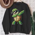 Turtle Dabbing Turtle With Toad Motif Sweatshirt Geschenke für alte Frauen