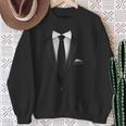 Tuxedo Mit Krawatte Für Lustige Hochzeiten Sweatshirt Geschenke für alte Frauen