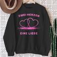 Two Hearts One Love Sweatshirt Geschenke für alte Frauen