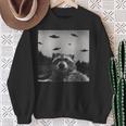 UFO Raccoon Sweatshirt | Unisex | Fun Alien Adventure Design Gifts for Old Women