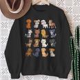 Un Montón De Simpáticos Perros Kawaii De Dibujos Animados Camisa de entrenamiento Regalos para ancianas