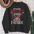 Underestimate A Boy With An Electric Guitar Sweatshirt Geschenke für alte Frauen