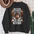 Never Underestimate The Power Of Merson Merson Name Sweatshirt Gifts for Old Women