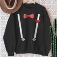 Valentine's Day Costume Hearts Bow Tie & Braces Sweatshirt Geschenke für alte Frauen