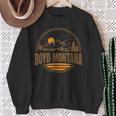 Vintage Boyd Montana Mountain Hiking Souvenir Print Sweatshirt Gifts for Old Women
