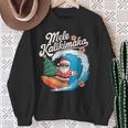 Vintage Cute Mele Kalikimaka Christmas Santa Surfing Costume Sweatshirt Geschenke für alte Frauen