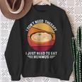 Vintage Je N'ai Pas Besoin De Thérapie J'ai Juste Besoin De Manger Du Houmous Sweater e Cadeaux pour les femmes âgées