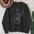 Violin &Iolin Music Notes Musician Sweatshirt Geschenke für alte Frauen