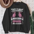 Voici À Quoi Ressemble La Meilleure Épouse Du Monde Mariage Sweater e Cadeaux pour les femmes âgées