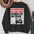 Warning Crazy Forklift S Sweatshirt Geschenke für alte Frauen