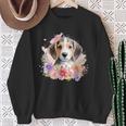 Watercolor Beagle Sweatshirt Geschenke für alte Frauen