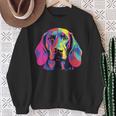 Watercolour Colourful Bavarian Mountain Sweat Dog Sweatshirt Geschenke für alte Frauen