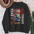 Year Of The Snake 2025 Zodiac Chinese New Year 2025 Sweatshirt Geschenke für alte Frauen