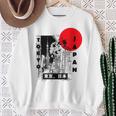 Aesthetic Retro Tokyo Tower Silhouette Japan Fans Sweatshirt Geschenke für alte Frauen