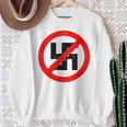Anti-Nazi Anti-Facist Anti-Dictators Anti-Evil Sweatshirt Gifts for Old Women