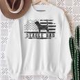 Beagle Dad Distressed American Flag Patriotic Dog Sweatshirt Gifts for Old Women