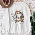 Bear Gym Fitness Backprint Sweatshirt Geschenke für alte Frauen