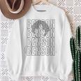 Benson First NameWith Glasses Personalized Vintage Sweatshirt Gifts for Old Women