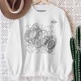 Beyblade Schematic Bey B&W Sweatshirt Geschenke für alte Frauen