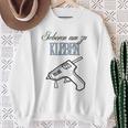 Born To Stick Motif For All Fans Of Diy & Crafts Gray Sweatshirt Geschenke für alte Frauen