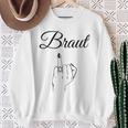 Braut Mittelfinger Junggesellenabschied Lustig Jga Sweatshirt Geschenke für alte Frauen