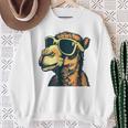 Camel With Sunglasses Gray Sweatshirt Geschenke für alte Frauen