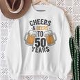 Cheers And Beers To 50 Years Sweatshirt Gifts for Old Women