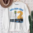 Children's 2 Years Boy Little Bus Driver 2Nd Birthday Bus Articulated Bus Sweatshirt Geschenke für alte Frauen