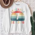 Children's 7Th Birthday Legendary Since 2018Intage 7 Years Old Sweatshirt Geschenke für alte Frauen