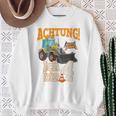 Children's Birthday Digger 4 Years Construction Site 4 Birthday Boy Sweatshirt Geschenke für alte Frauen