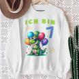 Children's Dino Children's Ich Bin Sieben 7 Jahre Alt Sweatshirt Geschenke für alte Frauen